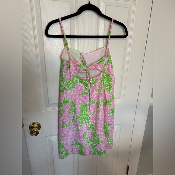 Lilly Pulitzer McCallum Dress – Size 0 – Pink & Green Limeade Print – Sweet - Picture 7 of 12